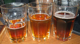 The beers from left to right Misty River, Ivy League, King's Parade