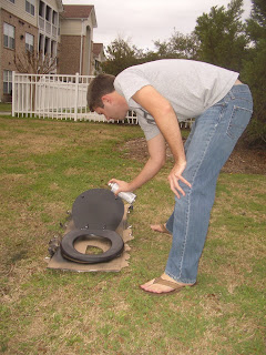 2007 Photo Diary- Painting a Toilet Seat