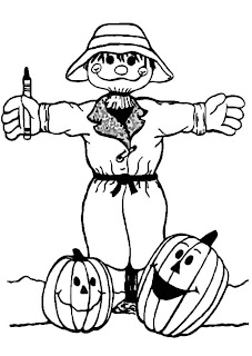 scarecrow coloring printables