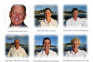 Motoryacht SOVEREIGN Crew Photo - Contact ParadiseConnections.com Yacht Charters