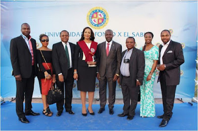 Bianca Ojukwu with family and friends