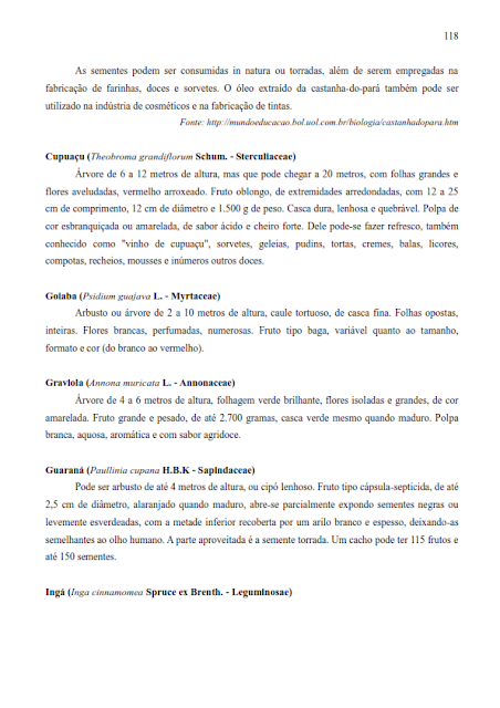 INVENTÁRIO TURÍSTICO DO MUNICÍPIO DE BELTERRA - CATEGORIA C – ATRATIVOS TURÍSTICOS   - ANO BASE 2017