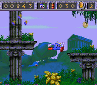 Cerebro de la Bestia - Izzy's Quest for the Olympic Rings - Entre columnas