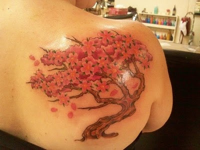 Cherry blossom tattoo designs The design holds many significant and rich 