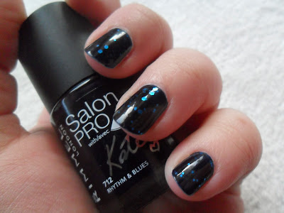 Dark inky navy polish from Rimmel Kate Moss collection