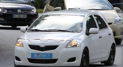 The first spy pictures new generation 2011 model Toyota Yaris