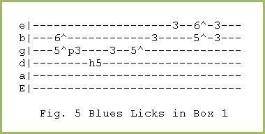 Blues Licks in Box 1 Guitar Tab