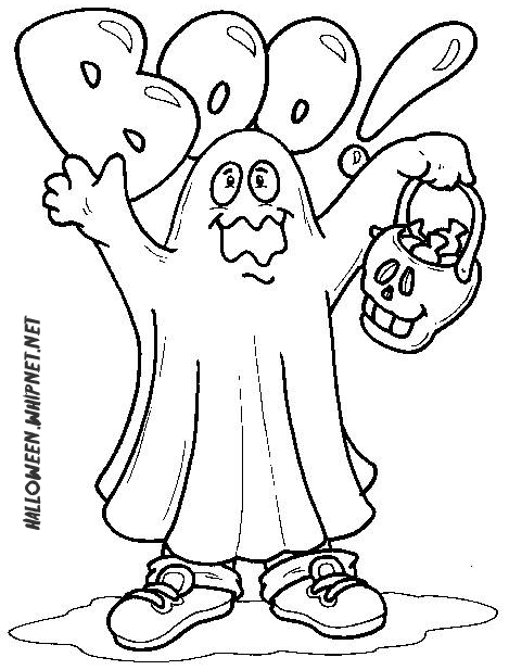 halloween coloring pages: Halloween Ghost Coloring Pages, Ghost