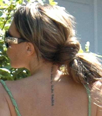 victoria beckham s tattoos