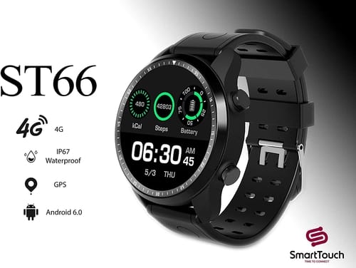 SmartTouch ST66 4G LTE Smart Watch for Men