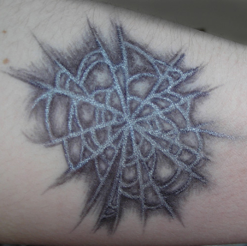 spider web tattoo