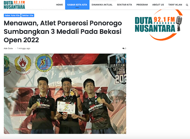 Menawan, Atlet Porserosi Ponorogo Sumbangkan 3 Medali Pada Bekasi Open 2022