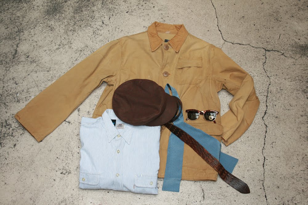 silk scarf shirt. suede hat £40, silk scarf