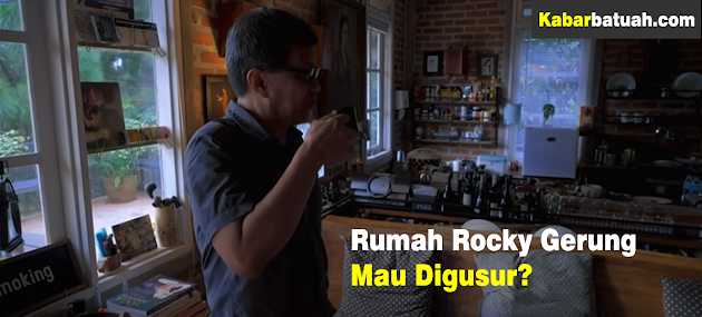 Rumah Rocky Gerung asri dan pernuh tumbuhan dan bunga