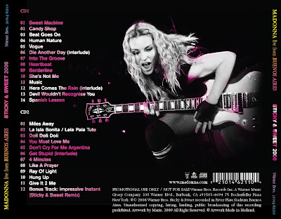 Madonna - Sticky & Sweet CD Cove