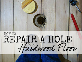 Repairing a hole in a hardwood floor- DIY