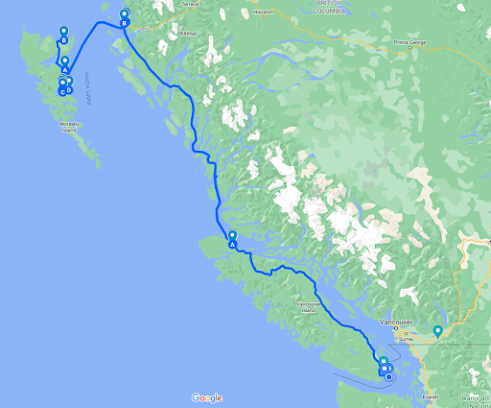 Haida Gwaii Route Planning