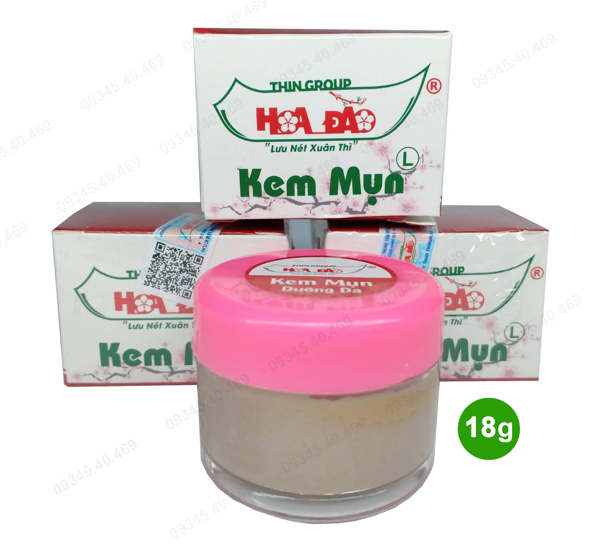 kem trị mụn hoa đào size lớn