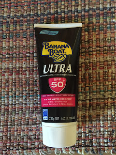 Banana Boat Ultra 50 SPF Sunscreen photo by me.