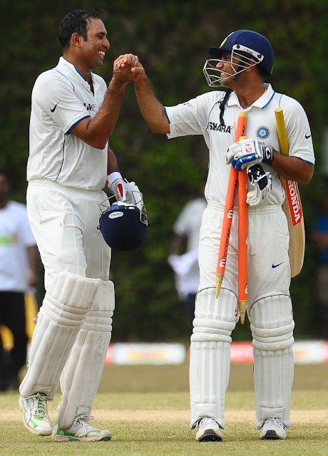 V V S Laxman wid sehwag
