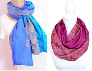 Scarfs from old sarees
