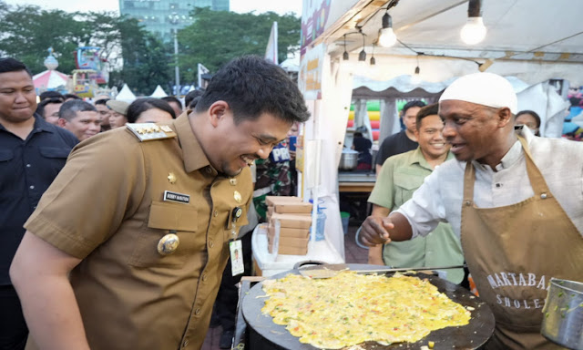 Wali Kota Bobby Nasution Buka Festival Kuliner Medan 2023