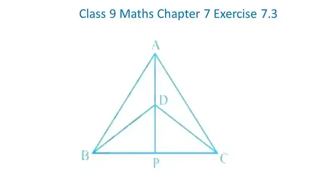 Class 9 Maths Chapter 7 Exercise 7.3 Question 1