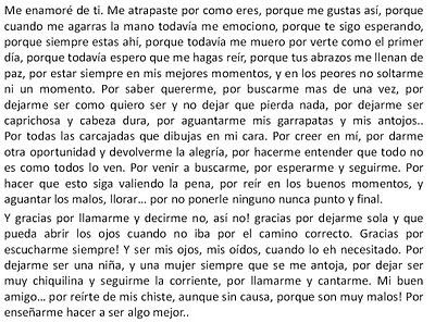 Ejemplos de carta para declararse : Test de Amor y Desamor