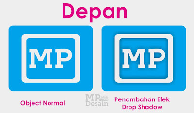 Membuat Efek Bayangan Dari Depan