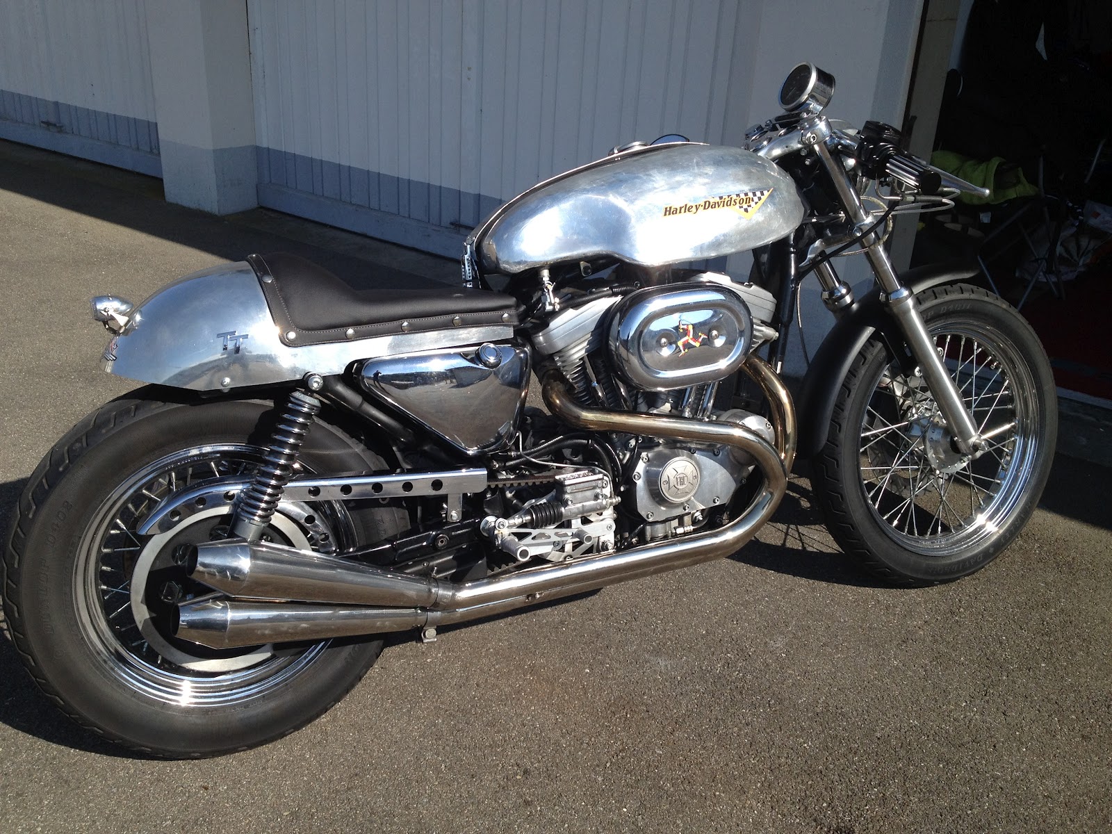 harley sportster cafe  Bikes: Peter Meister of Schaffhausen, Switzerland Harley Sportster EVO