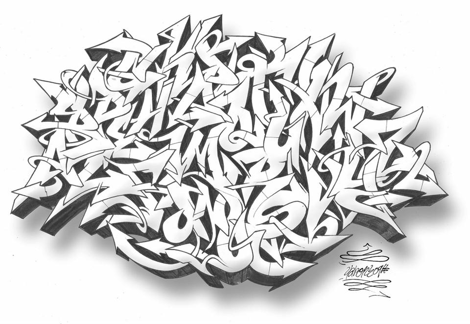 Graffiti Alphabet Wildstyle