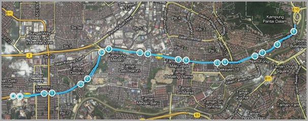 KOTR 2012 Malaysia Route