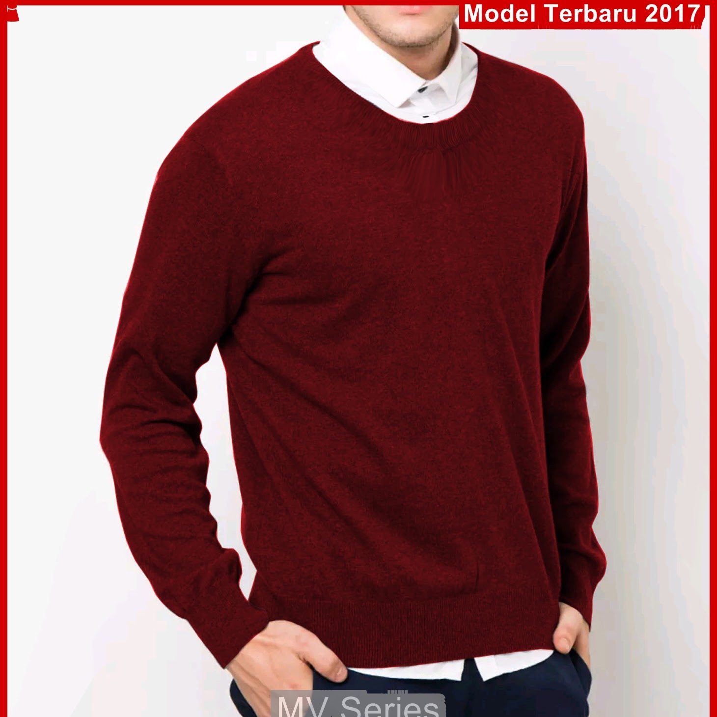 MV089 Model 1 Sweater  Oblong Rajut  Polos  BMGShop