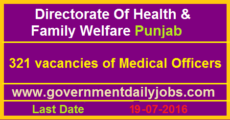 MEDICAL OFFICERS VACANCY IN DHFW RECRUITMENT 2016 