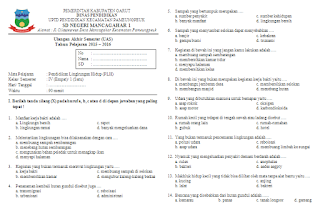 Unduh Soal UAS PLH Kelas 4 Semester 1