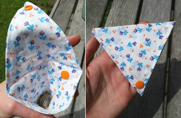 Kraft Paper Fabric Wallet ~ DIY Tutorial Ideas!
