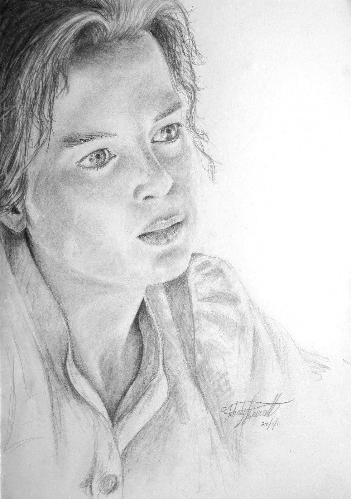 ... from that movie. Drawn with graphite pencils on A3 cartridge paper