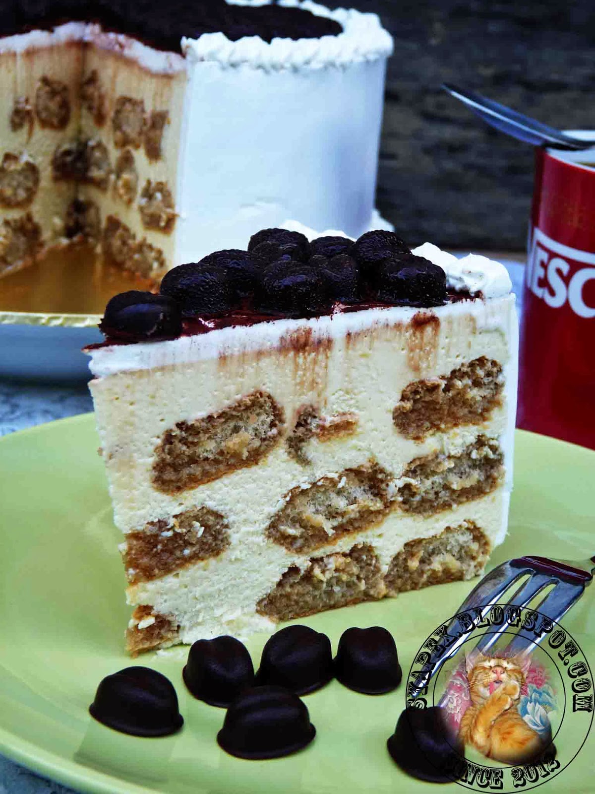 Syapex kitchen: Sponge Finger Tiramisu Cake