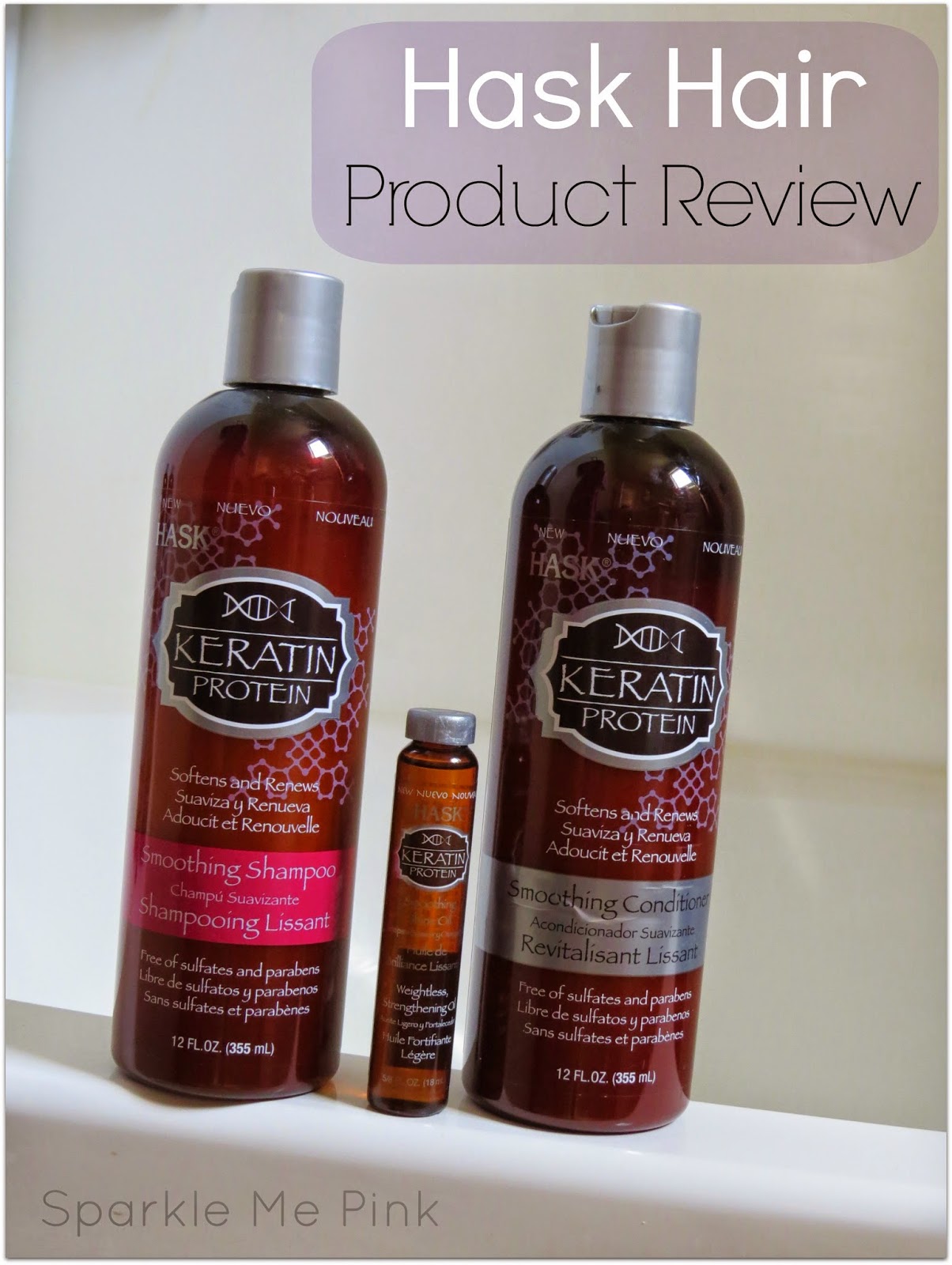 Sparkle Me Pink Hask Hair Products Argan And Keratin Hair Care
