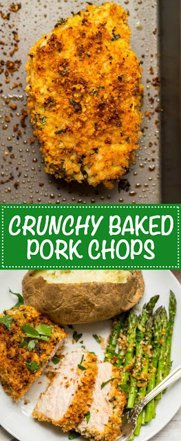 CRUNCHY BAKED PORK CHOPS