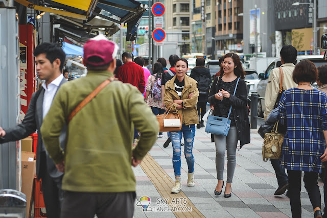 Pretty woman in Japan