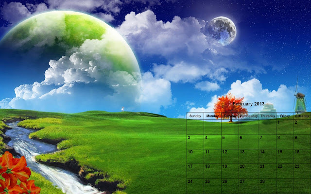 2014 calendar wallpaper