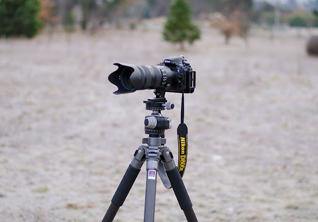 Nikon 70-200 f/2.8 VRii mounted on a Nikon D800e
