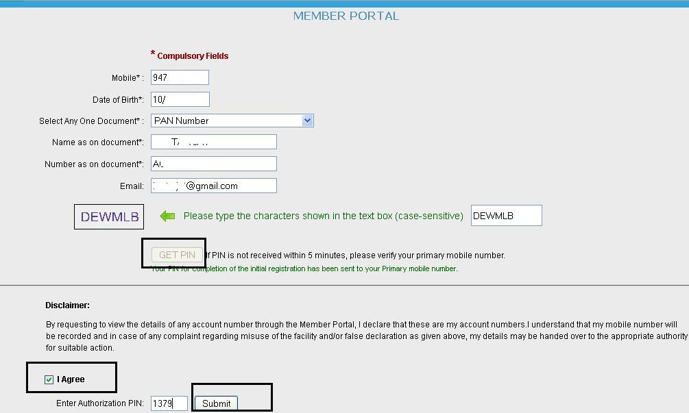 Check EPF Account Passbook Online, Register at http 