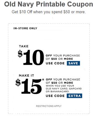 old navy coupons 2018