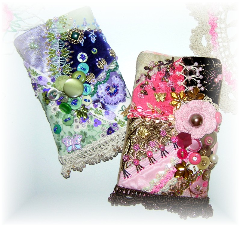 Crazy Quilt I Phone Pouches