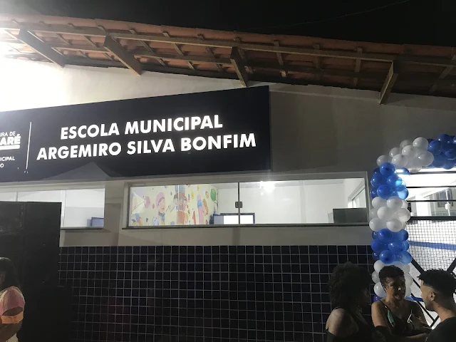 Inauguração da Escola Argemiro Bonfim em Nazaré das Farinhas