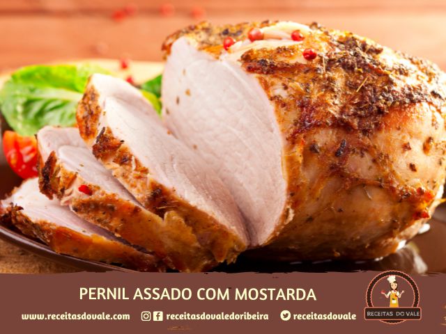 Receita de Pernil Assado com Mostarda