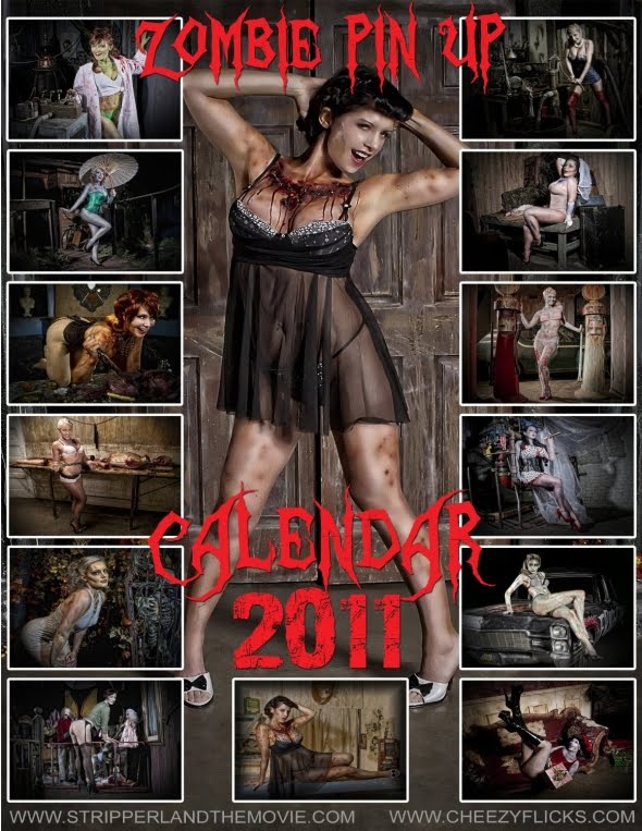 zombie pin up calendar. Do you like pin-up girls?