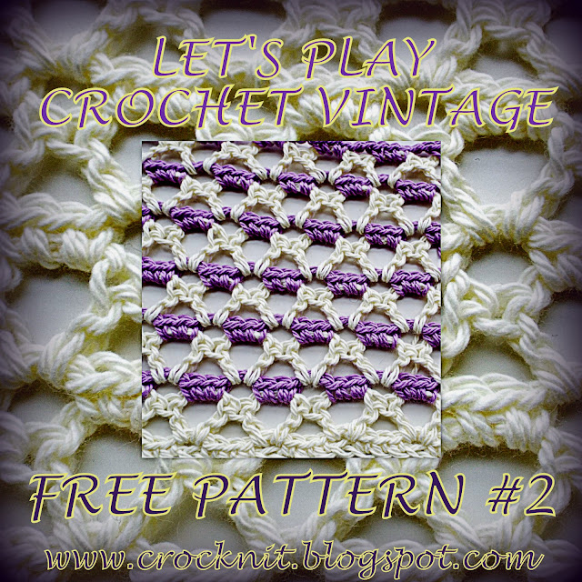 free crochet patterns, vintage, v-st, crazy vee